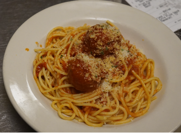 Small Spaghetti with Meatballs