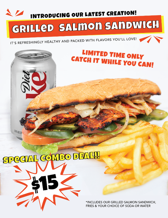 Salmon Sandwich Combo