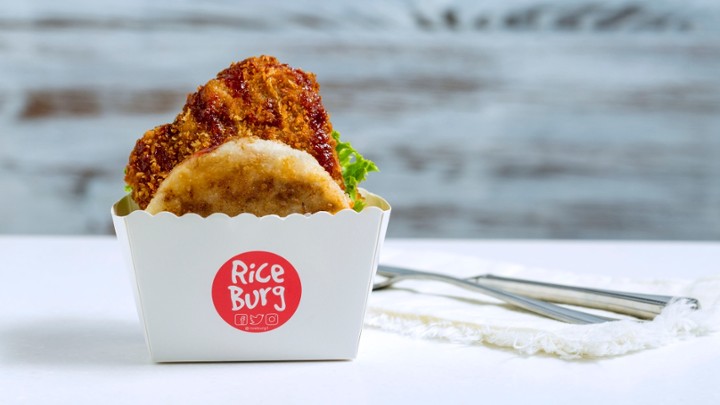 Mala Spicy Chicken Katsu Riceburger