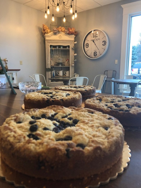 Almond Blueberry Streusel Coffee Cake