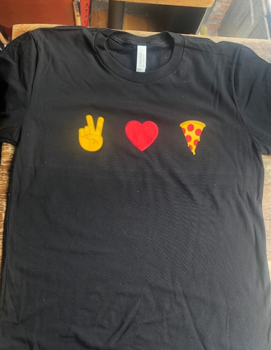 Peace, Love & Pizza Shirt - Size Small