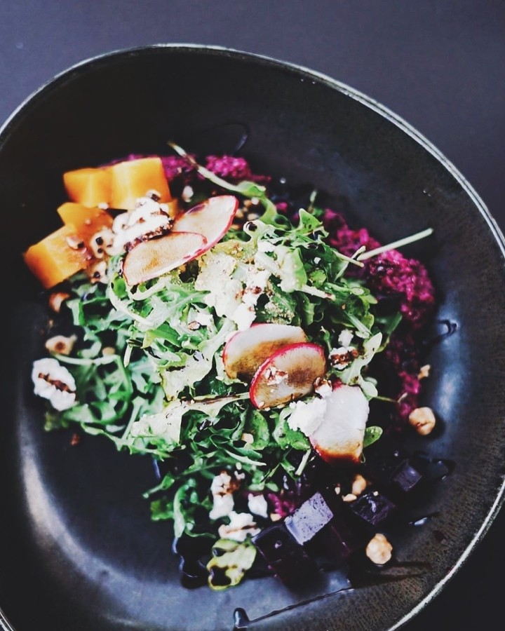 Roasted Baby Beets Salad (can be GF and/or V)