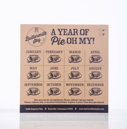 4” Year of Pie Card