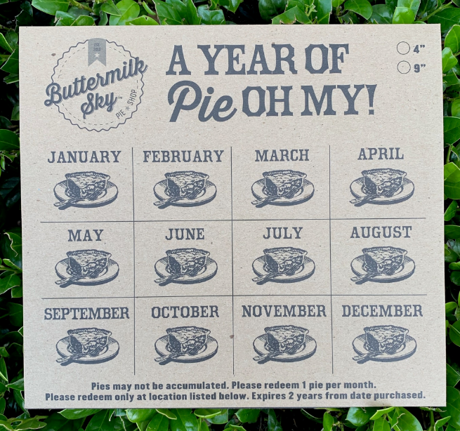 9” Year of Pie Card