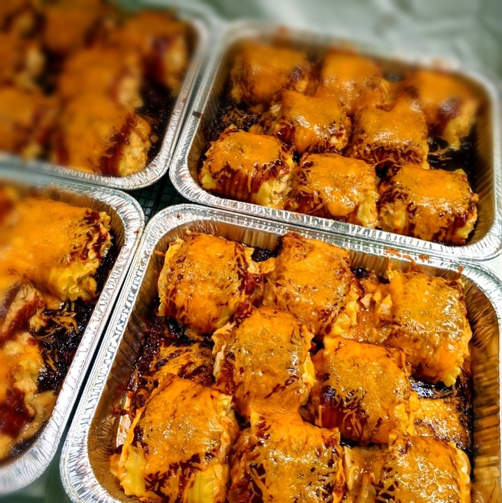 Mash Up Chicken BBQ Lasagna Roll-Ups