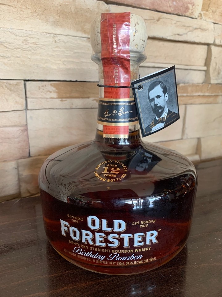 2018 Release, Old Forester Birthday Bourbon 12 years aged, 750ml