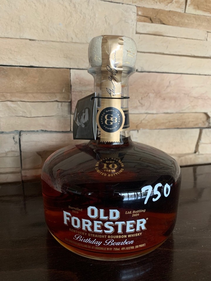 2020 Release, Old Forester Birthday Bourbon 750ml