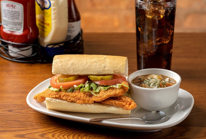 6" Catfish Poboy & Gumbo