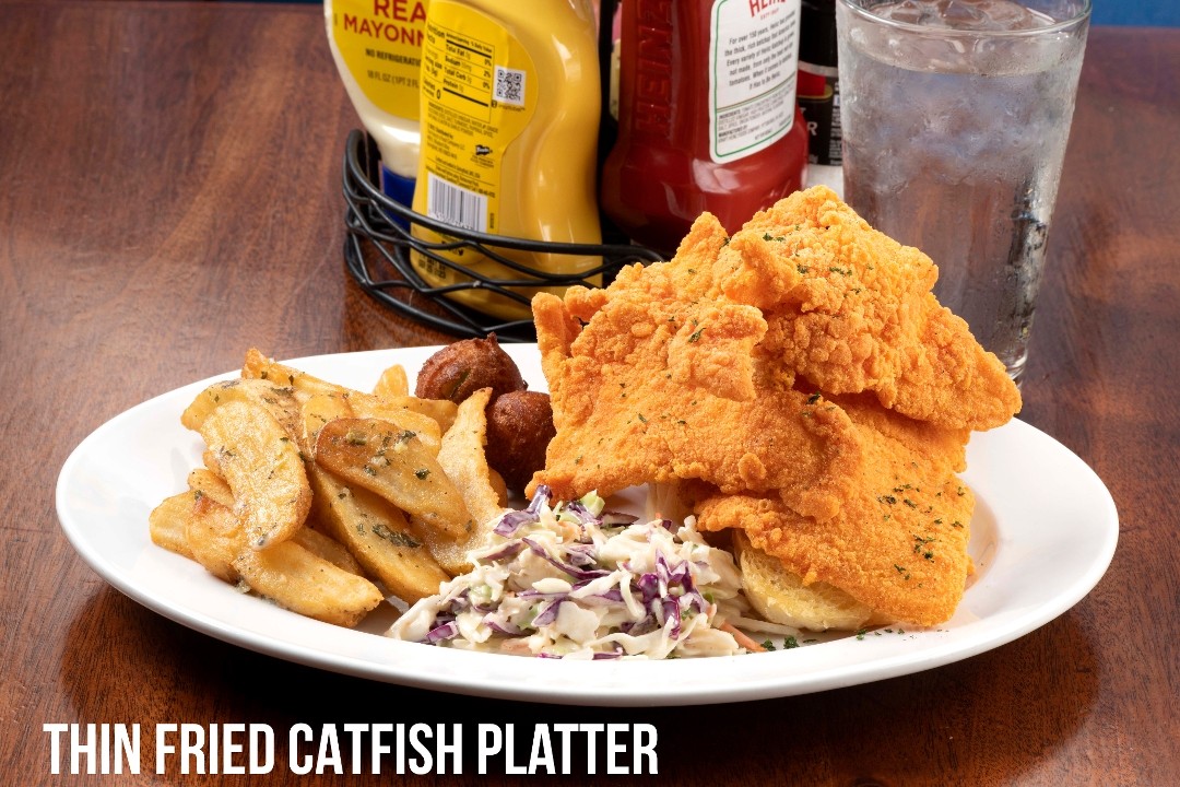 Thin Fried Catfish Platter