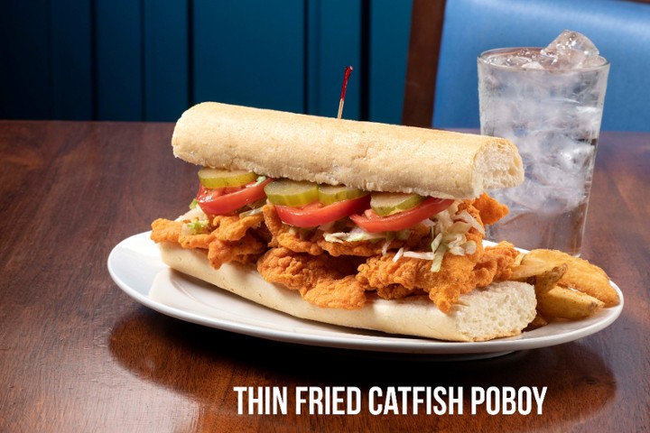 10" Thin Catfish Poboy
