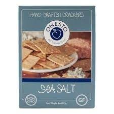 Onesto Gluten Free Crackers- Sea Salt