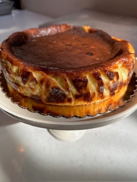 Cake Slice of the day - Burnt Basque Cheesecake (Gluten Free)