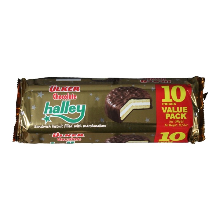Ulker Halley Chocolate/Marshmallow Biscuits