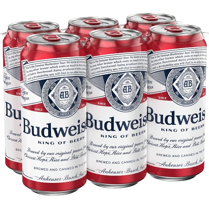 Budweiser 6pk 16oz can