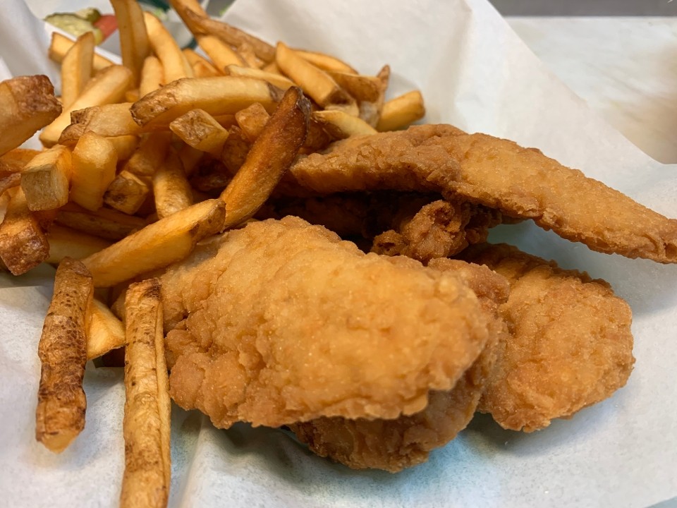 Chicken Strips and Traditional Fries
