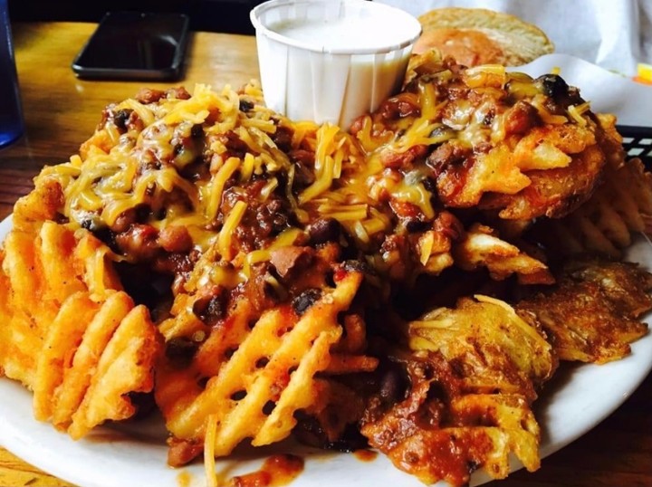 Chili Cheese Waffle Fries