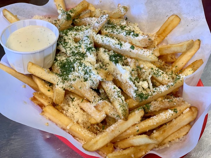 Basket of Traditional Garlic Fries