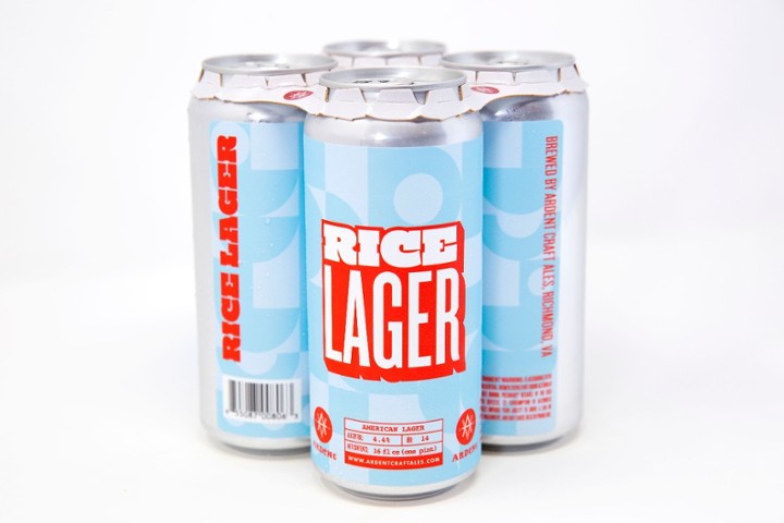 Rice Lager 16oz 4-pack