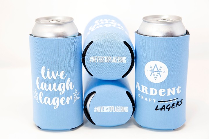 Live Laugh Lager 16oz can koozie