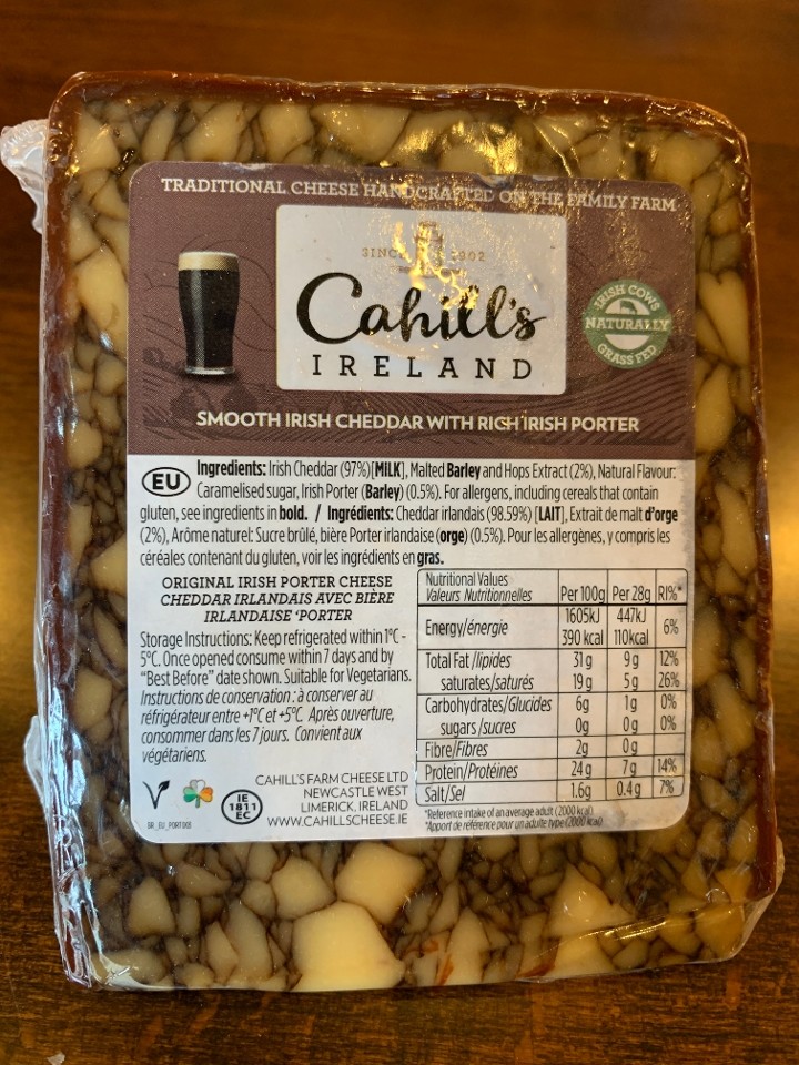 Cahills Irish Porter Cheese