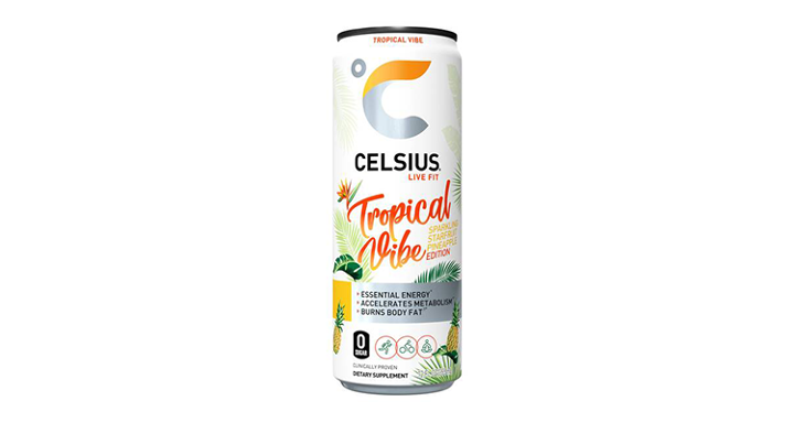 Celsius Tropical Vibe 12oz can