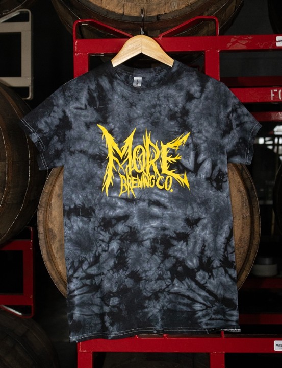 Tye-Dye Yellow and Black Metal Tee (XL)