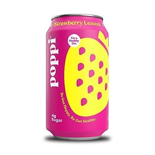 POPPI STRAWBERRY LEMON PREBIOTIC SODA