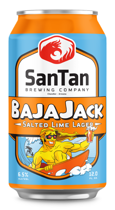 BajaJack Salted Lime Lager, 1pk-12oz can beer (6.5% ABV)
