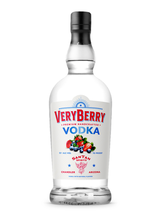 SanTan Spirits VeryBerry Vodka, 750ml spirits (35% ABV)