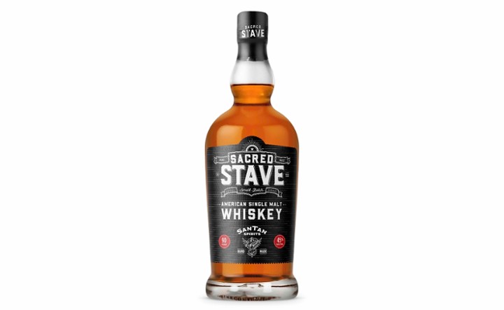 Sacred Stave Single Malt Whiskey, 750ml spirits (45% ABV)