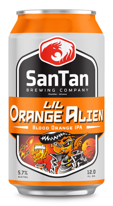 Lil Orange Alien Blood Orange IPA 1pk-12oz can beer (5.7% ABV)