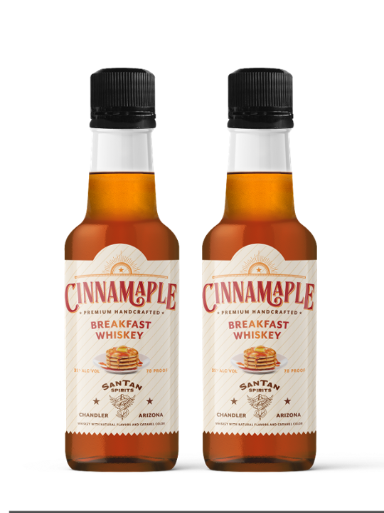 Cinnamaple Breakfast Whiskey, 2pk-50ml spirits (35% ABV)