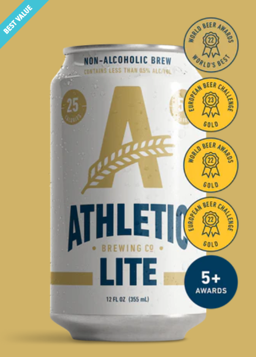 Athletic Lite, 1pk-12oz can n/a beer (0.5% ABV)