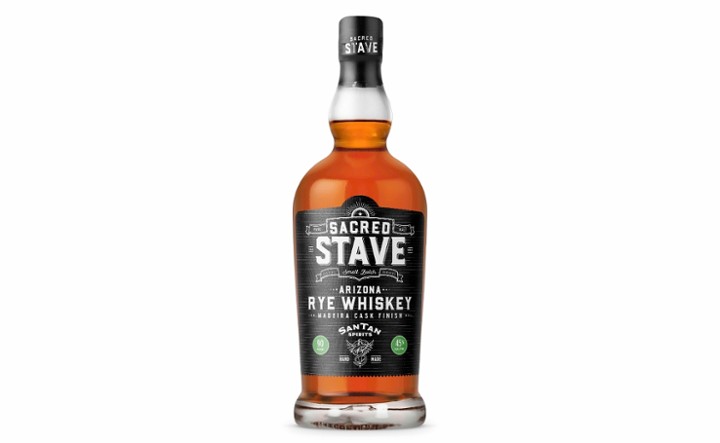 Sacred Stave Rye Whiskey, 750ml spirits (45% ABV)