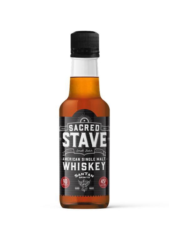 Sacred Stave Single Malt Whiskey, 50ml spirits (45% ABV)