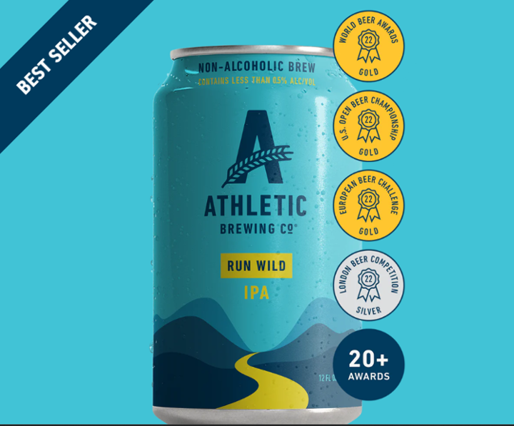 Athletic Run Wild IPA, 1pk-12oz can n/a beer (0.5% ABV)