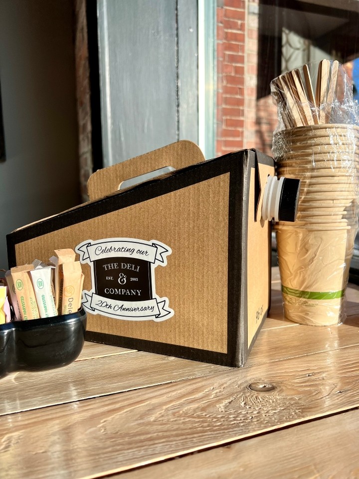 Box Of Organic Hot Coffee To-Go!