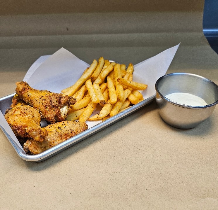 Wings and Fries (Only One Sauce)