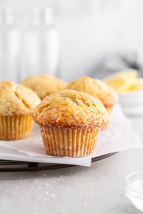 GF Vegan Lemon Poppyseed Muffin