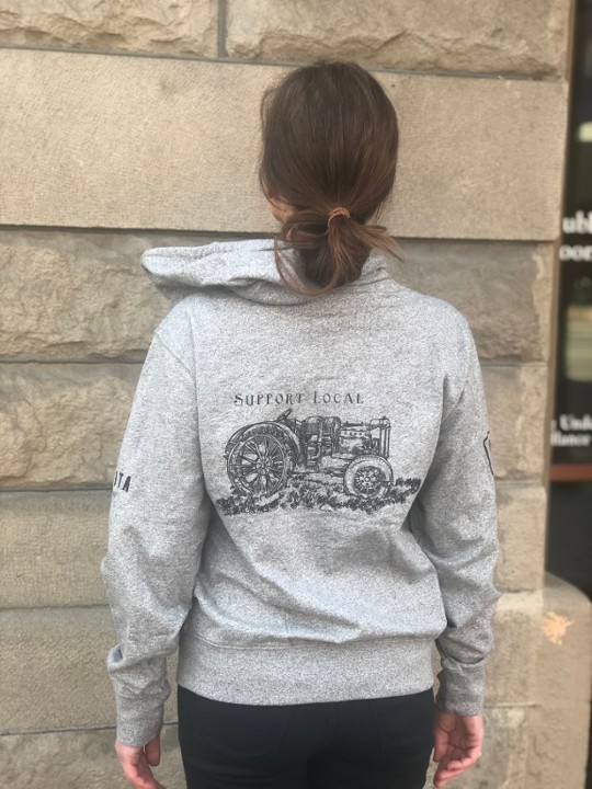 Grey Hooded Sweatshirt