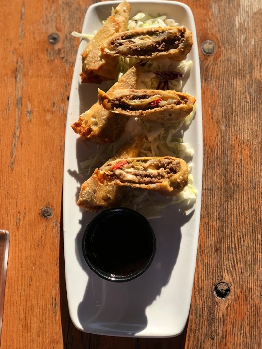 Cheese Steak Egg Rolls