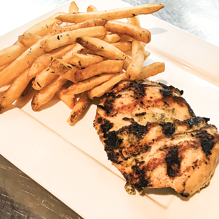 Grilled Chicken Breast & French Fries