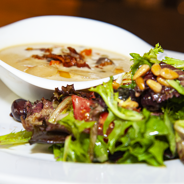 Cup of Soup & Mesclun Tomato Salad
