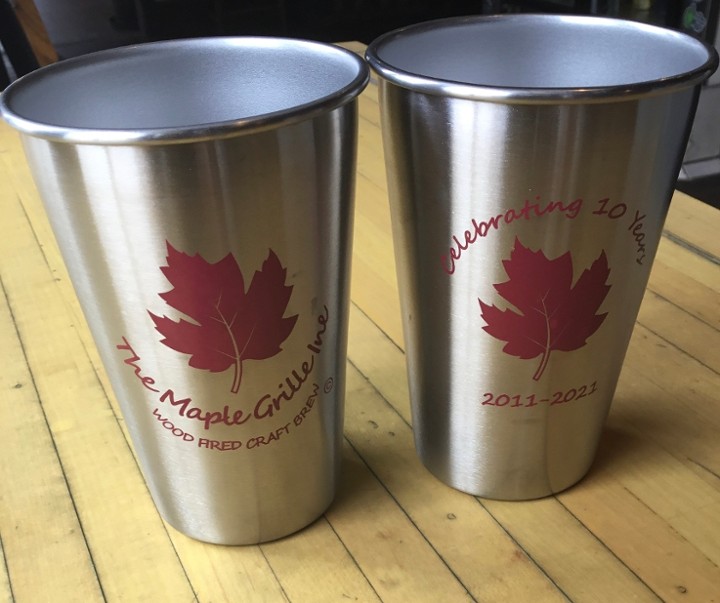 The Maple Grille Stainless Steel 16 oz. Beer Cup