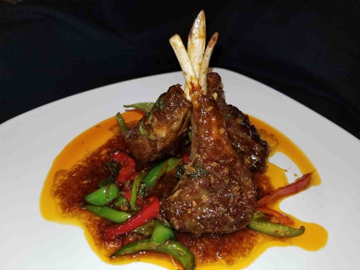 Lamb Chops Nam Prik Pao