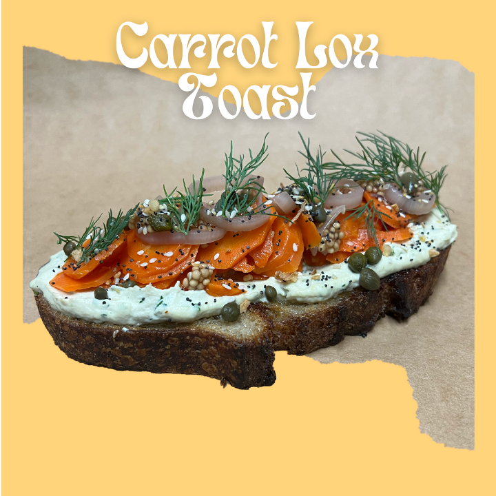 Carrot Lox Toast (gfo)