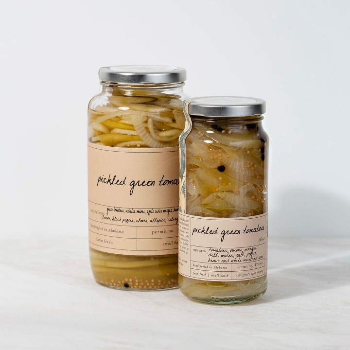 Stone Hollow Green Tomatoes, pickled
