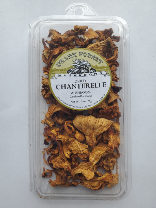 Ozark Forest Mushrooms, Chanterelles, dried