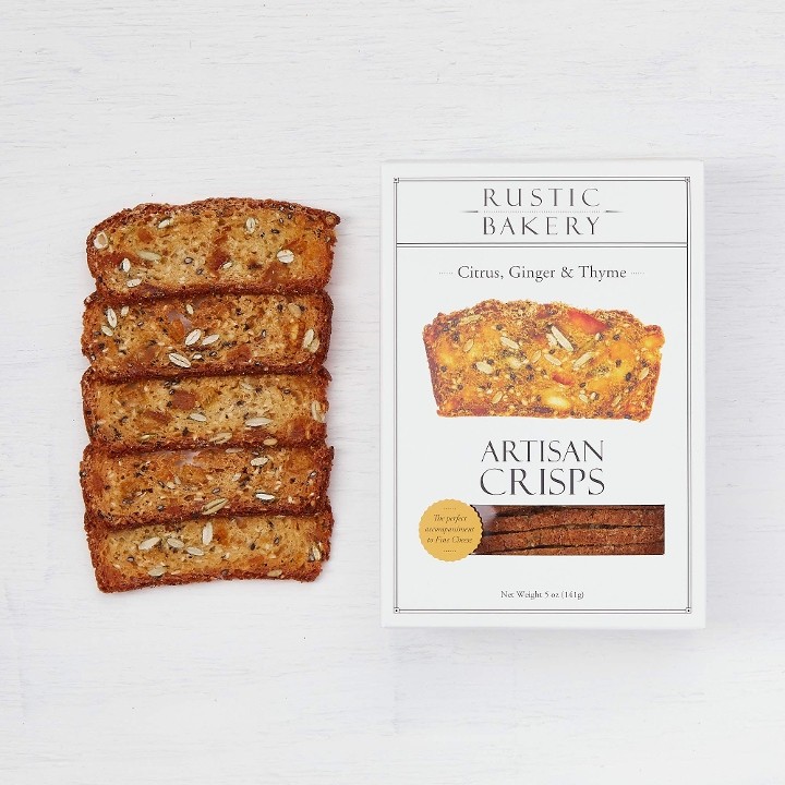 Rustic Bakery, Citrus, Ginger, Thyme Artisan Crisps