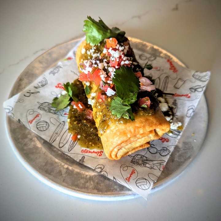 Bean and Cheese Chimichanga